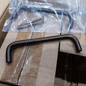 Lot of 6O oil rubbed bronze arch drawer/cabinet pulls. 4"cc with screws